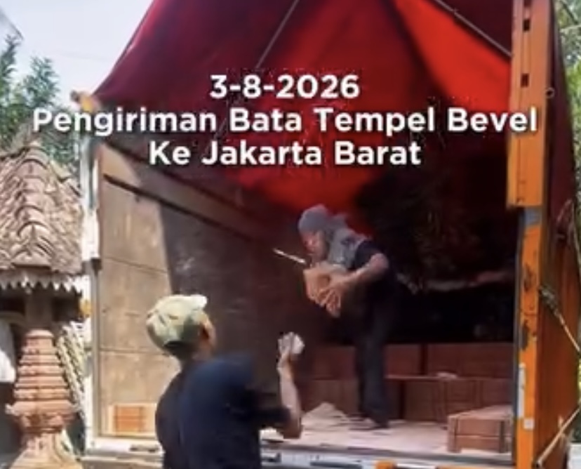 Pengiriman Bata Tempel Bevel Kualitas Premium ke Jakarta Barat